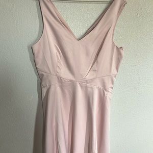 Soft blush midi dress